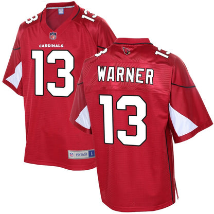 Arizona Cardinals Kurt Warner Cardinal NFL jersey front view