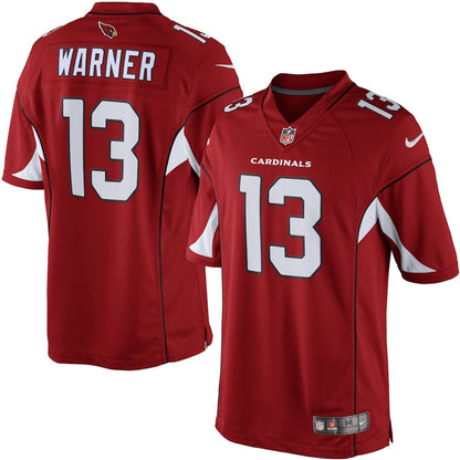 Arizona Cardinals Kurt Warner Cardinal NFL jersey front view