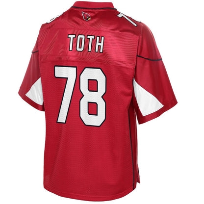 Arizona Cardinals Brett Toth Cardinal Big Tall NFL jersey front view