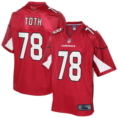 Arizona Cardinals Brett Toth Cardinal Big Tall NFL jersey front view