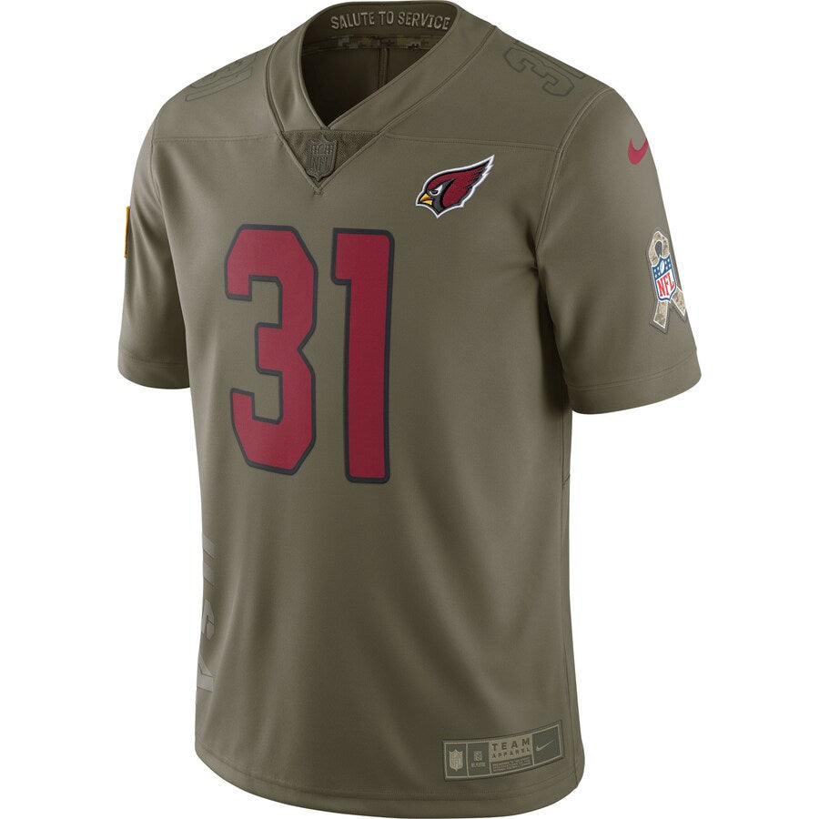 Arizona Cardinals David Johnson Salute To Service NFL jersey front view