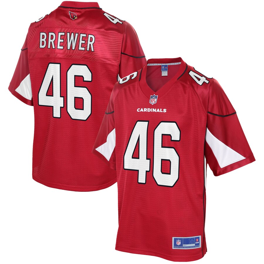 Arizona Cardinals Aaron Brewer Cardinal Big Tall NFL jersey front view