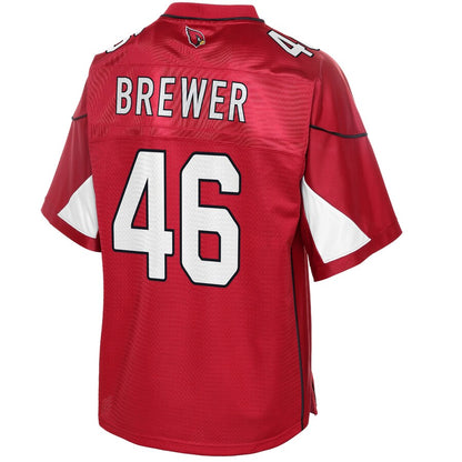 Arizona Cardinals Aaron Brewer Cardinal Big Tall NFL jersey front view