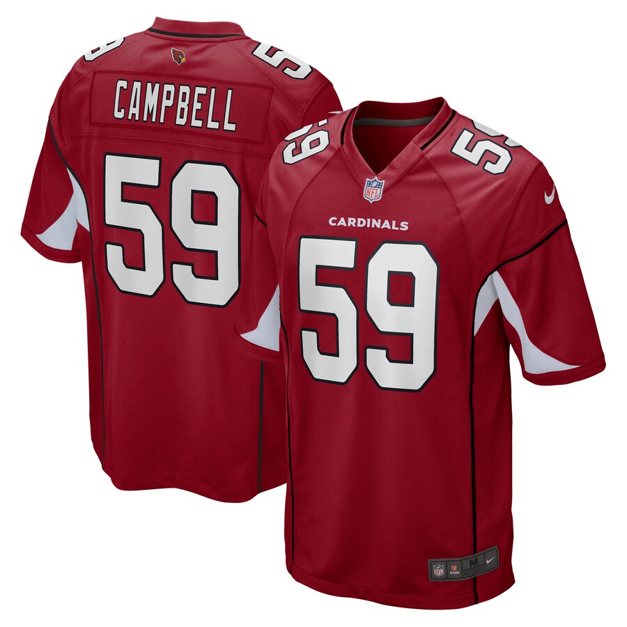 Arizona Cardinals Devondre Campbell Cardinal NFL jersey front view