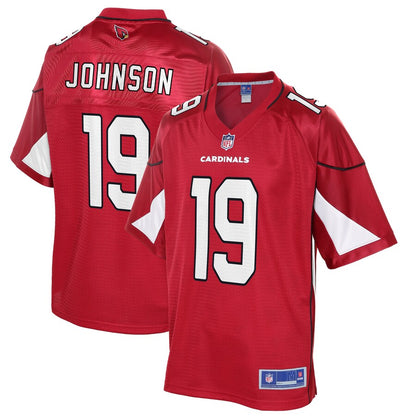 Arizona Cardinals Keesean Johnson Cardinal NFL jersey front view