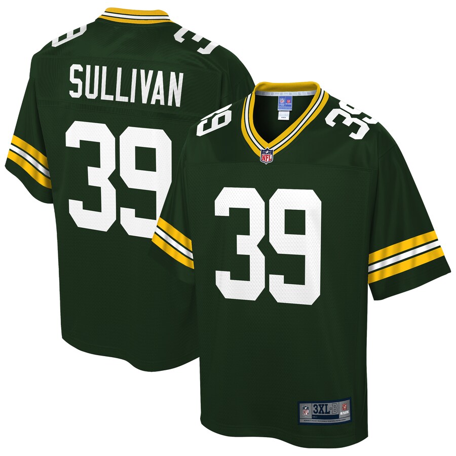 Green Bay Packers Chandon Sullivan Big Tall NFL jersey front view
