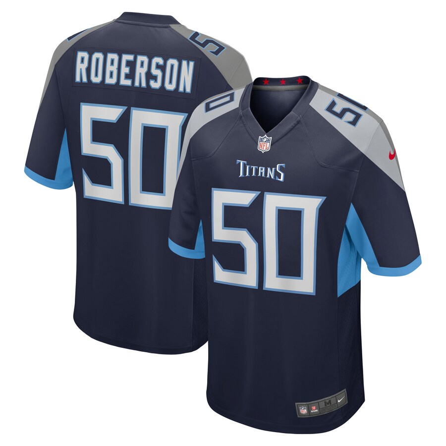 Tennessee Titans Derick Roberson NFL jersey front view