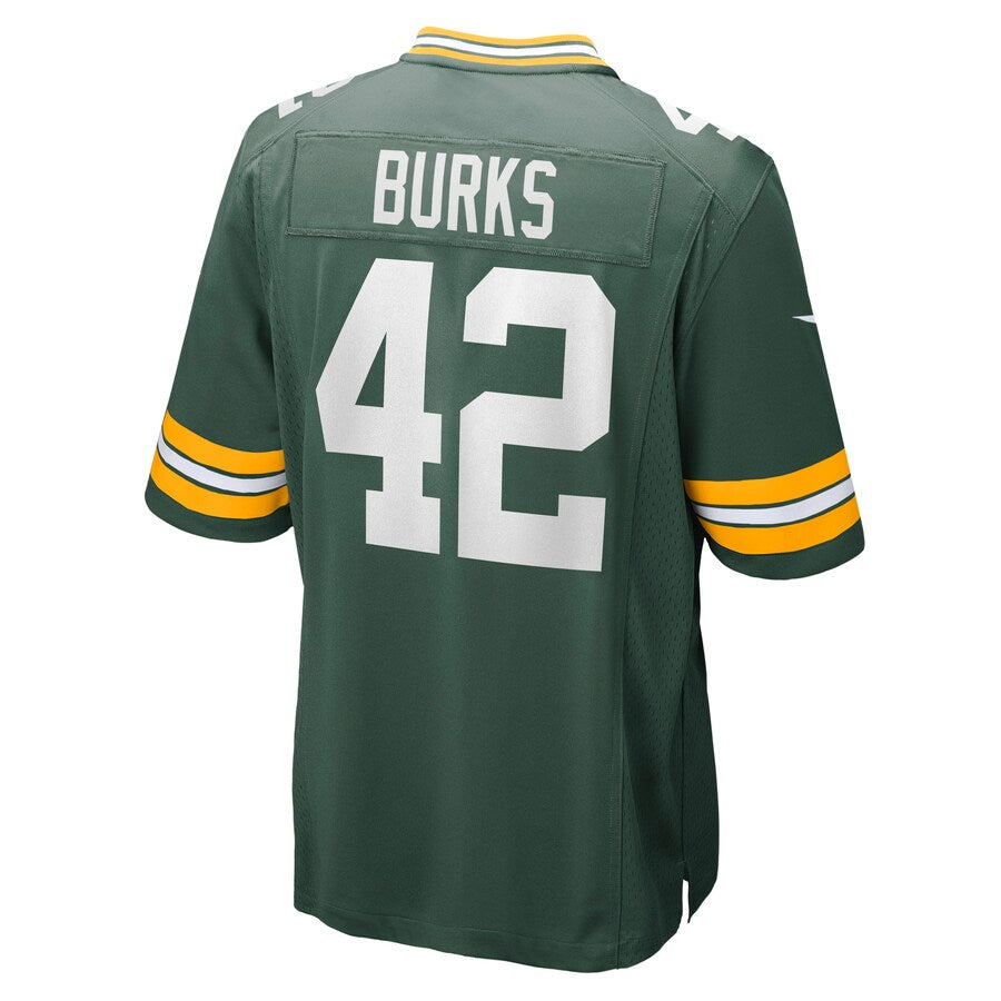 Green Bay Packers Oren Burks NFL jersey front view
