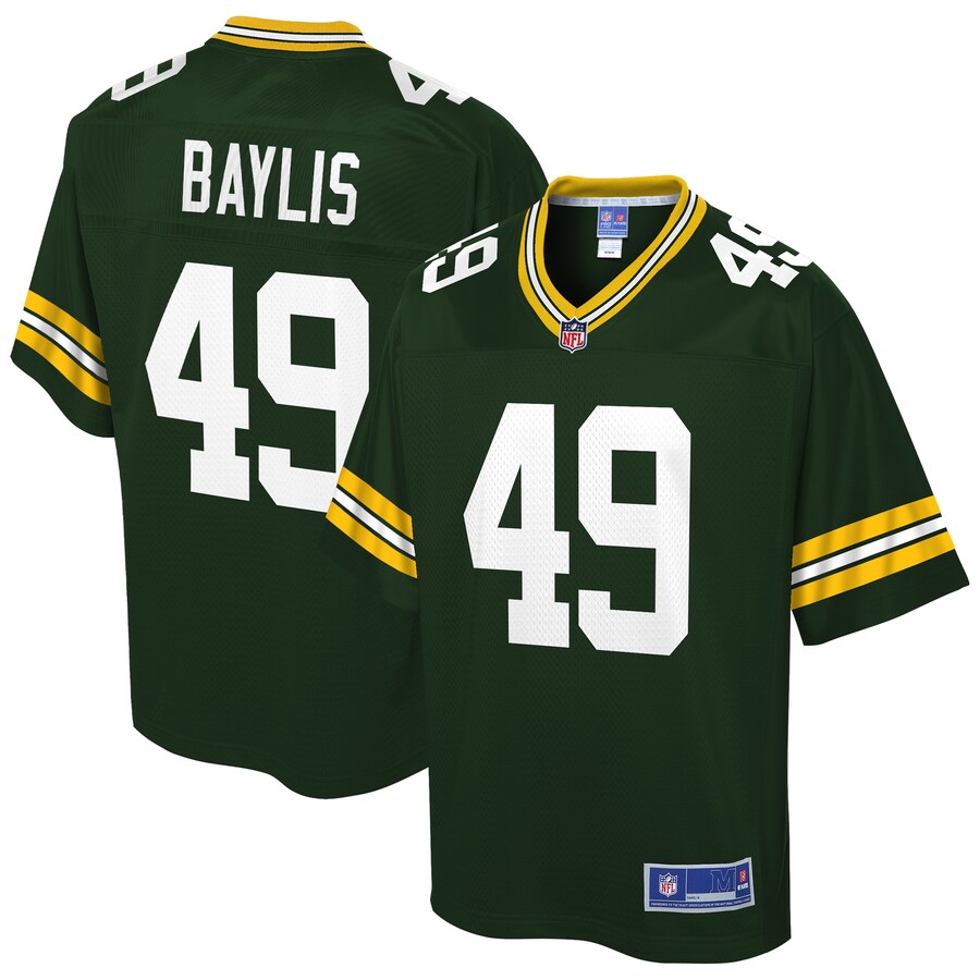 Green Bay Packers Evan Baylis NFL jersey front view