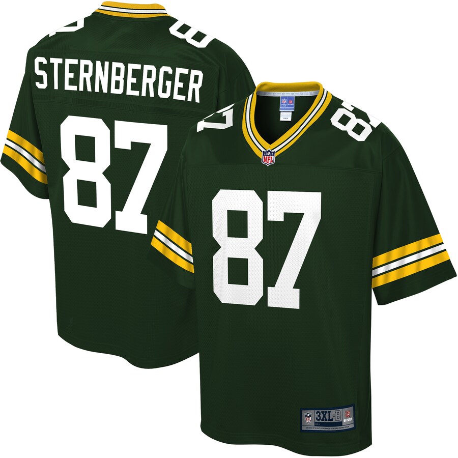 Green Bay Packers Jace Sternberger Big Tall NFL jersey front view