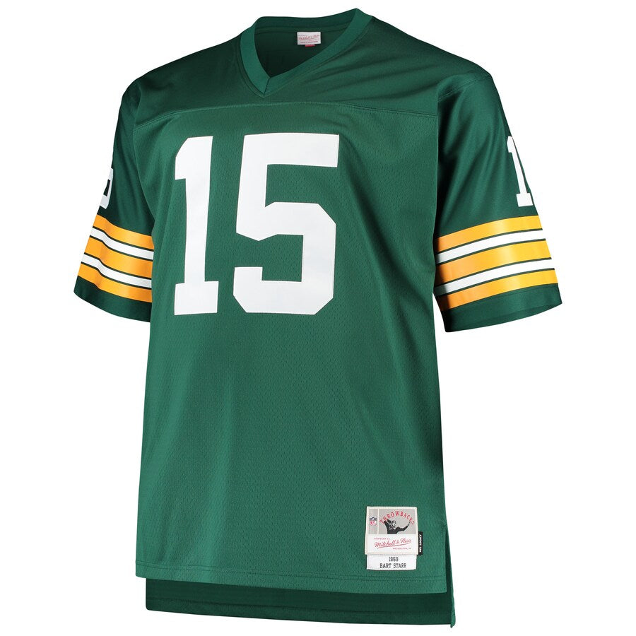 Green Bay Packers Bart Starr Big Tall NFL jersey front view