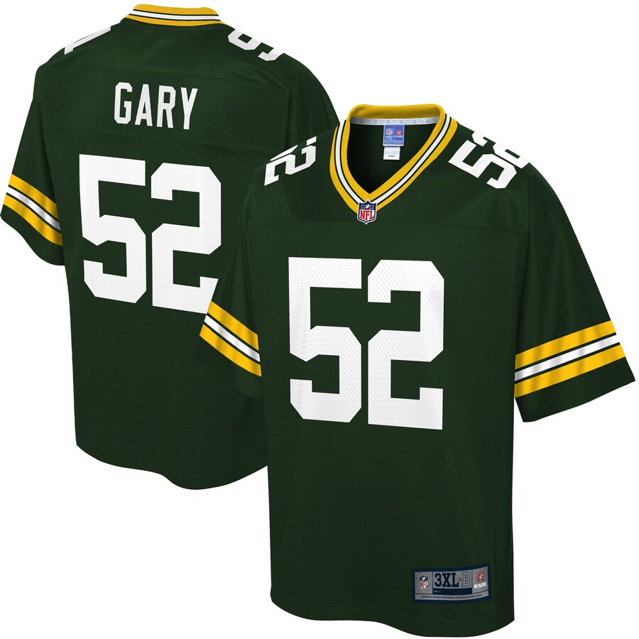 Green Bay Packers Rashan Gary Big Tall NFL jersey front view