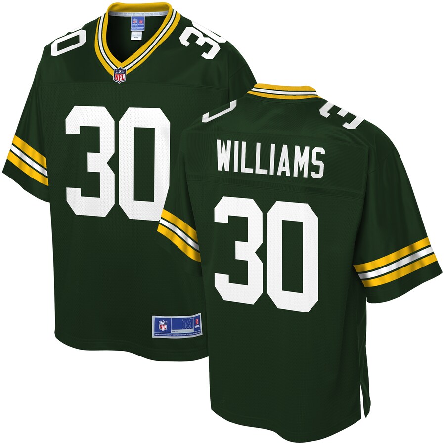 Green Bay Packers Jamaal Williams NFL jersey front view