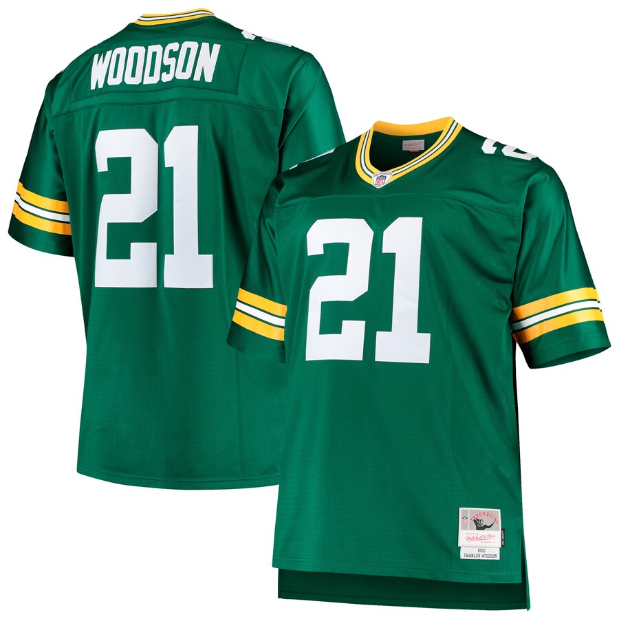 Green Bay Packers Charles Woodson Big Tall NFL jersey front view