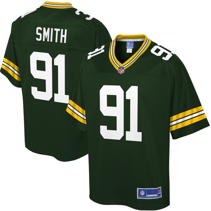 Green Bay Packers Preston Smith NFL jersey front view