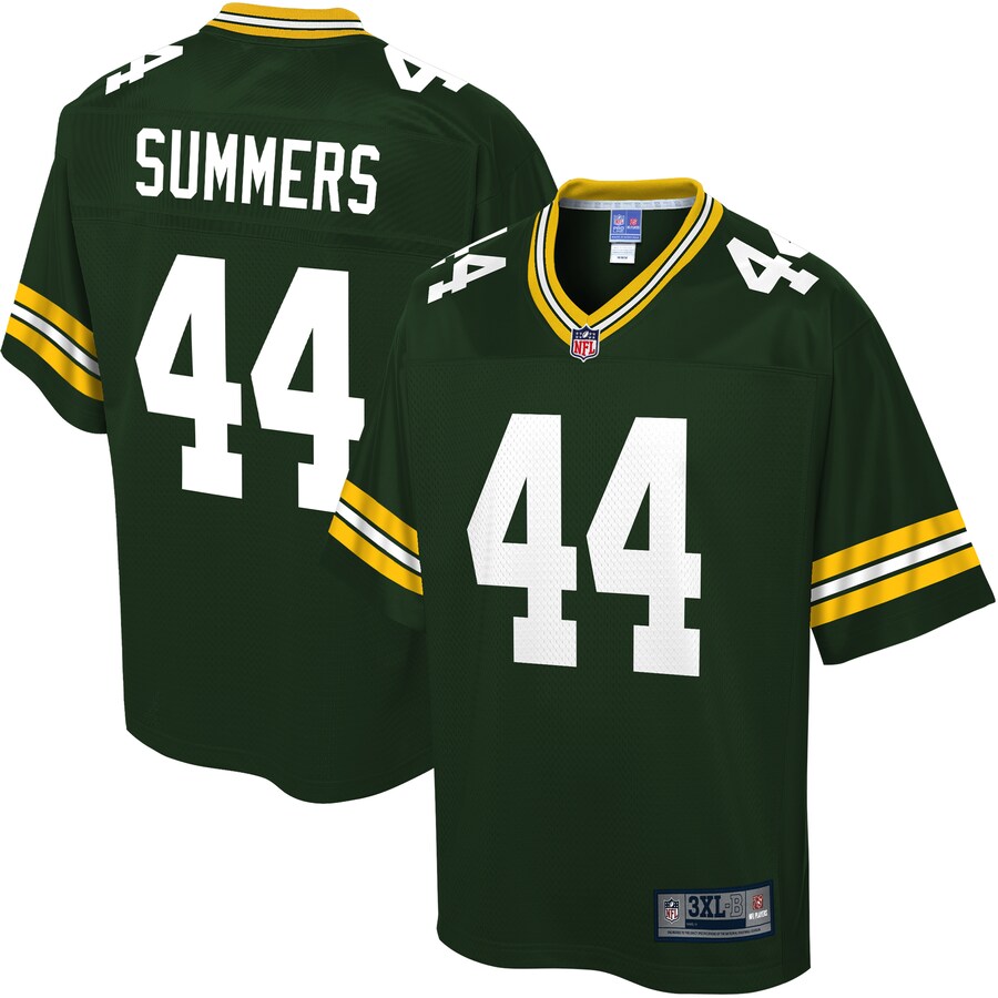 Green Bay Packers Ty Summers Big Tall NFL jersey front view