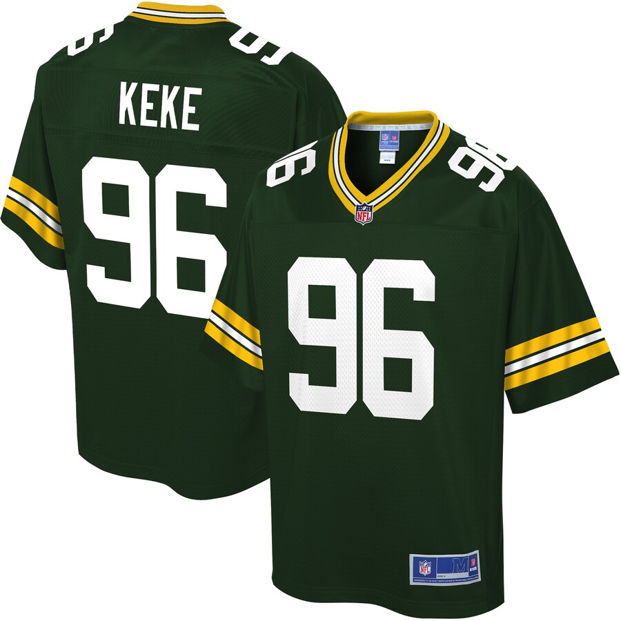 Green Bay Packers Kingsley Keke NFL jersey front view