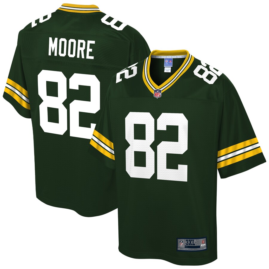 Green Bay Packers Jmon Moore Big Tall NFL jersey front view