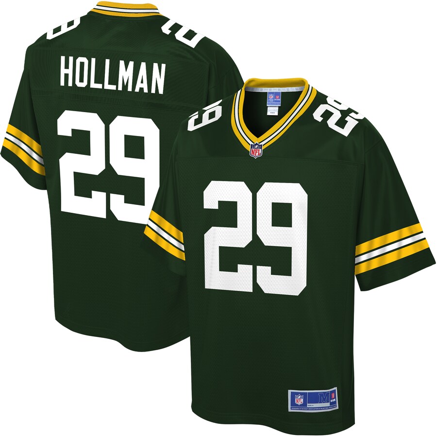 Green Bay Packers Kadar Hollman NFL jersey front view
