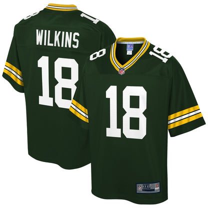 Green Bay Packers Manny Wilkins Big Tall NFL jersey front view