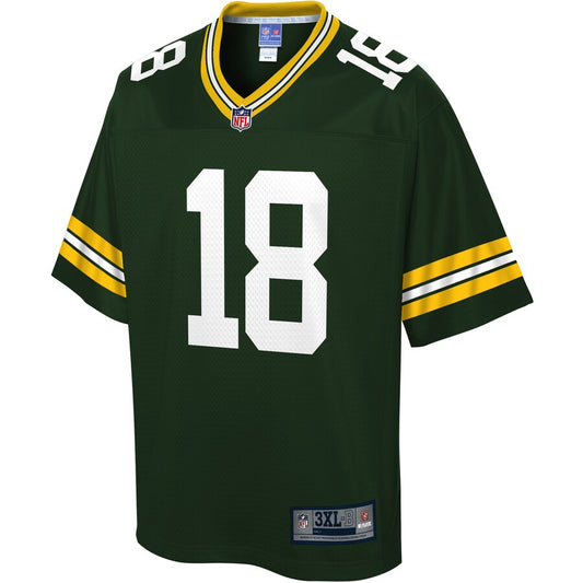 Green Bay Packers Manny Wilkins Big Tall NFL jersey front view