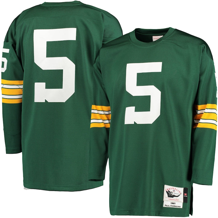Green Bay Packers Paul Hornung NFL jersey front view