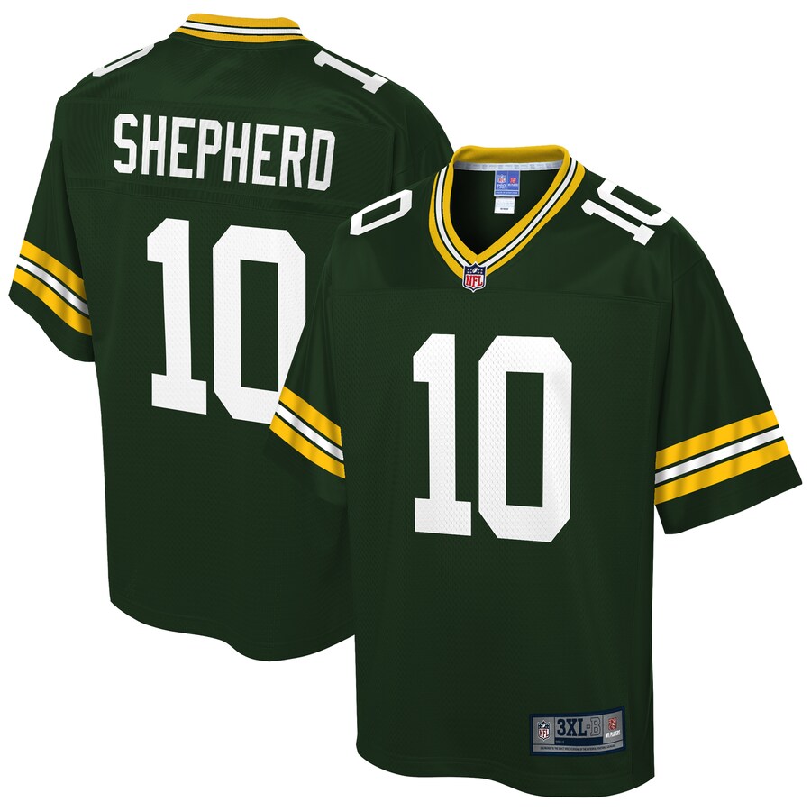 Green Bay Packers Darrius Shepherd Big Tall NFL jersey front view