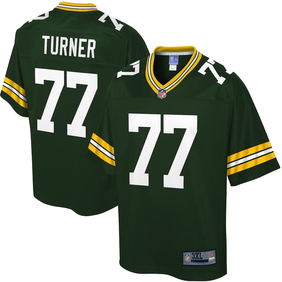 Green Bay Packers Billy Turner Big Tall NFL jersey front view