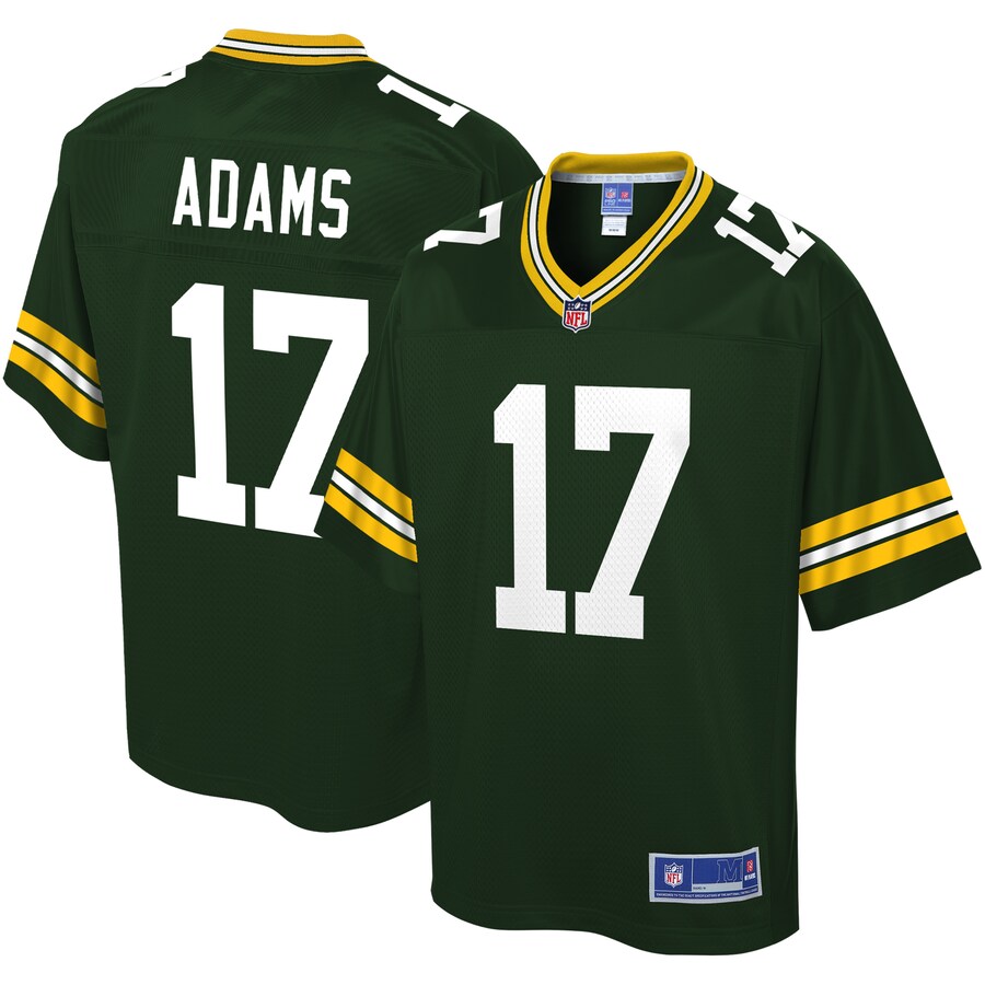 Green Bay Packers Davante Adams NFL jersey front view
