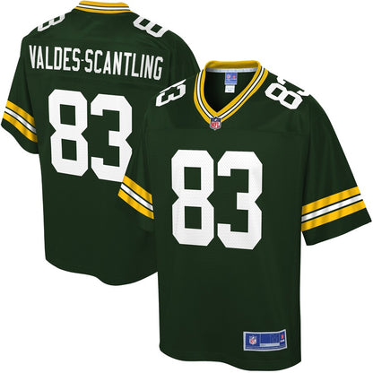 Green Bay Packers Marquez Valdes Scantling NFL jersey front view