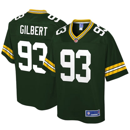 Green Bay Packers Reggie Gilbert Big Tall NFL jersey front view