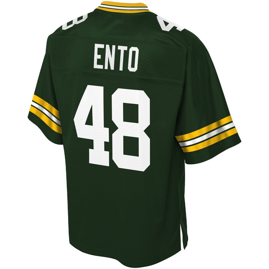 Green Bay Packers Kabion Ento Big Tall NFL jersey front view