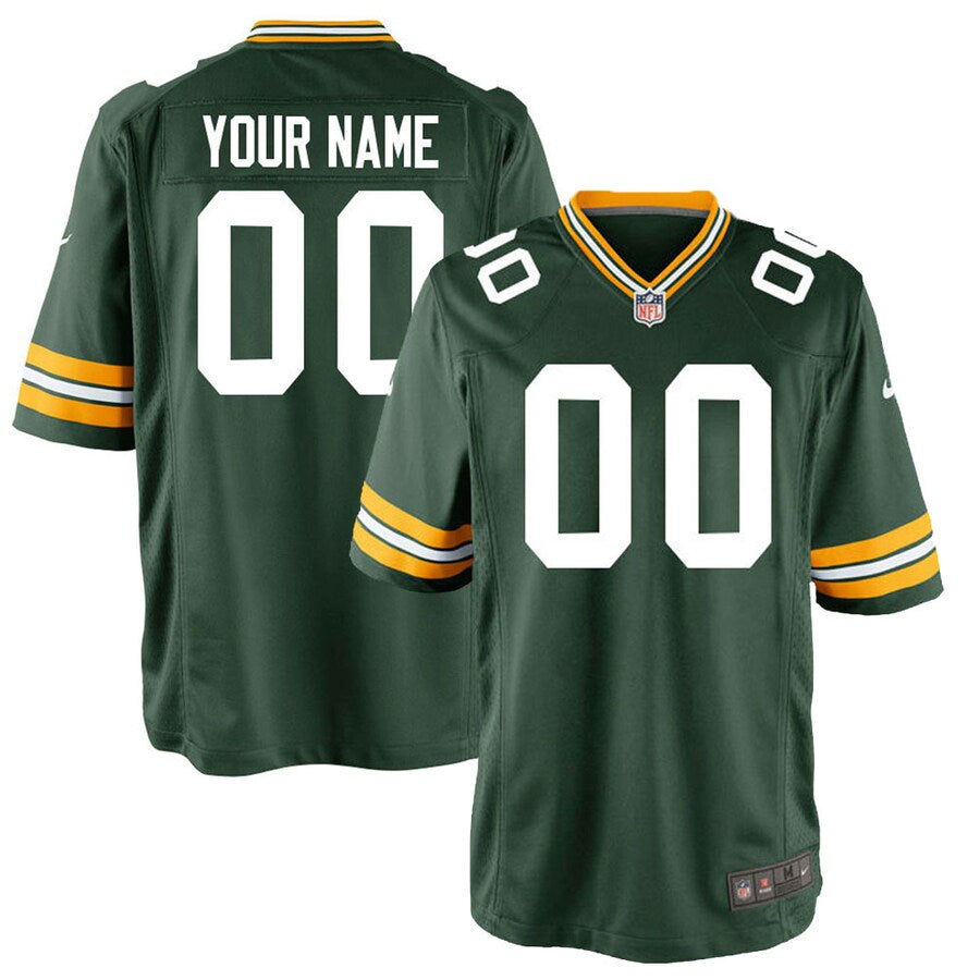 Green Bay Packers Customized NFL jersey front view