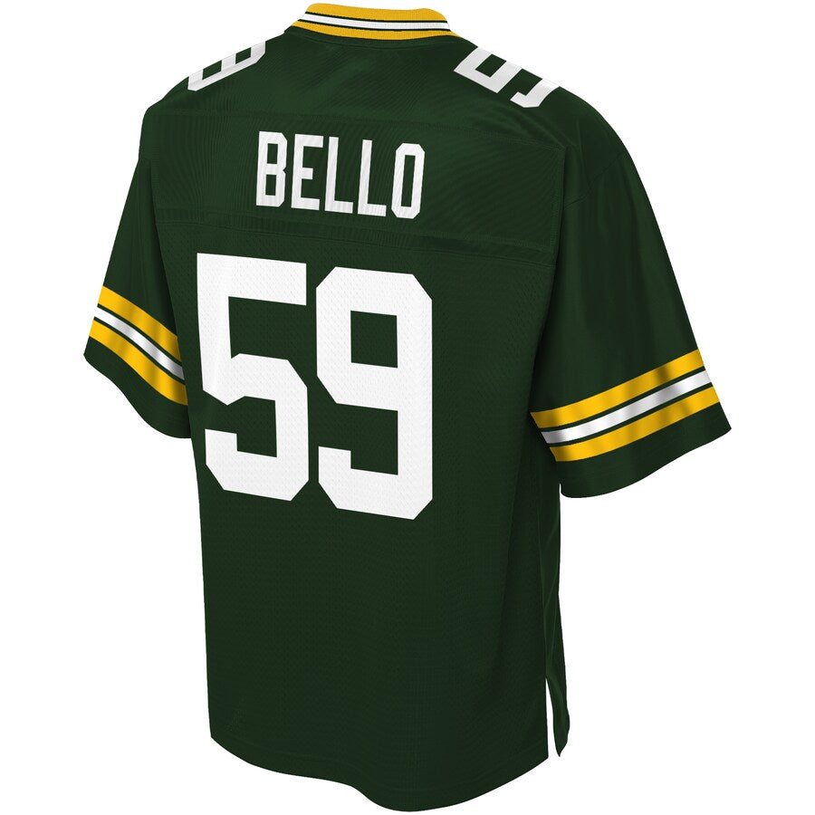 Green Bay Packers Bj Bello NFL jersey front view