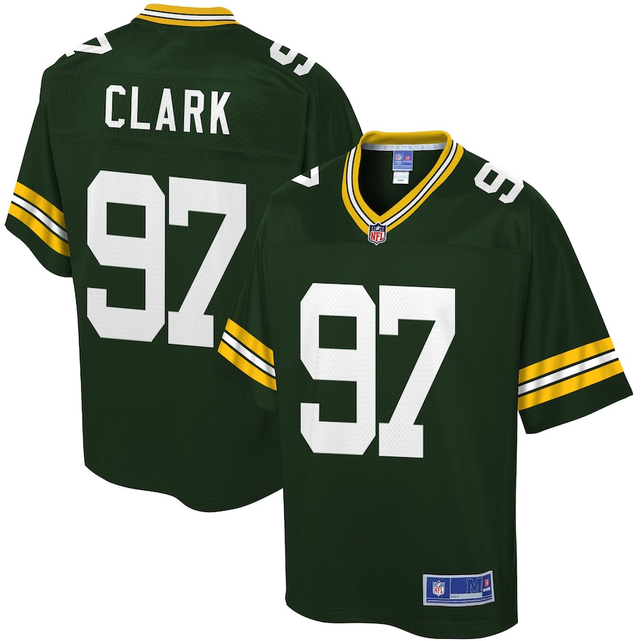 Green Bay Packers Kenny Clark NFL jersey front view
