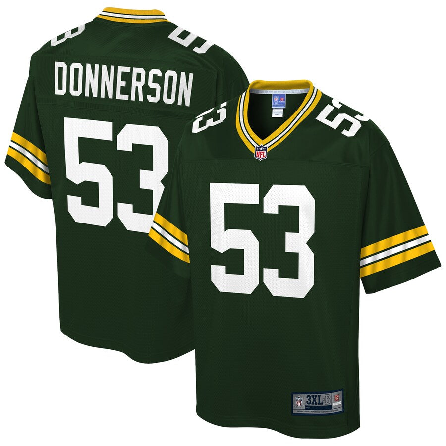 Green Bay Packers Kendall Donnerson Big Tall NFL jersey front view