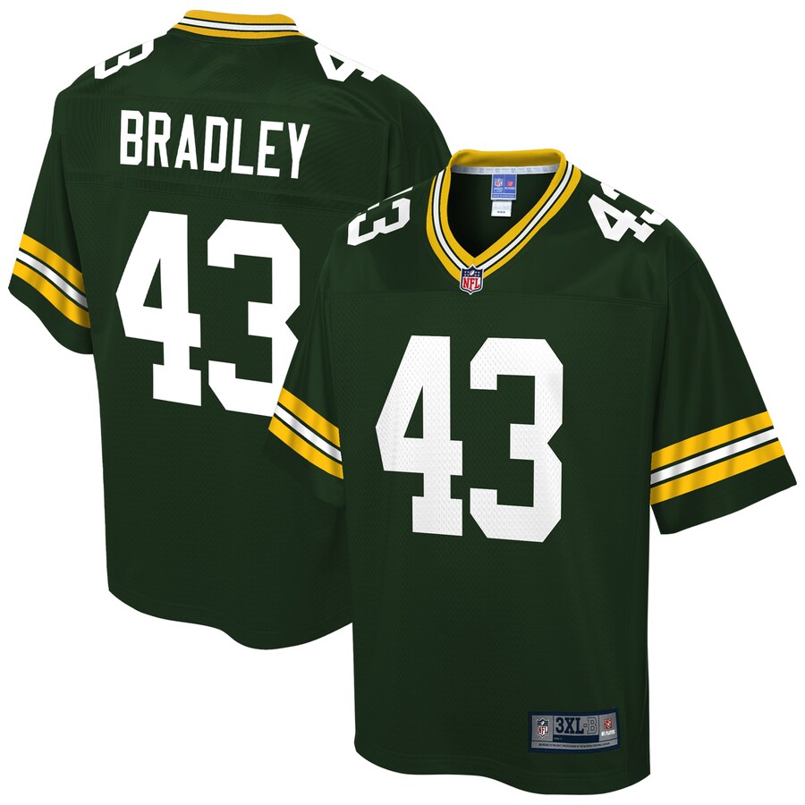 Green Bay Packers Hunter Bradley Big Tall NFL jersey front view