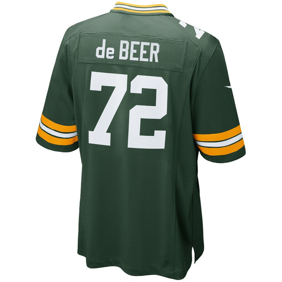 Green Bay Packers Gerhard De Beer NFL jersey front view