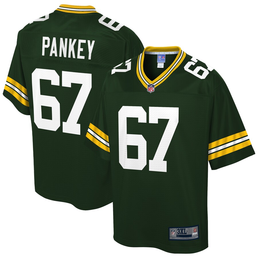 Green Bay Packers Adam Pankey Big Tall NFL jersey front view