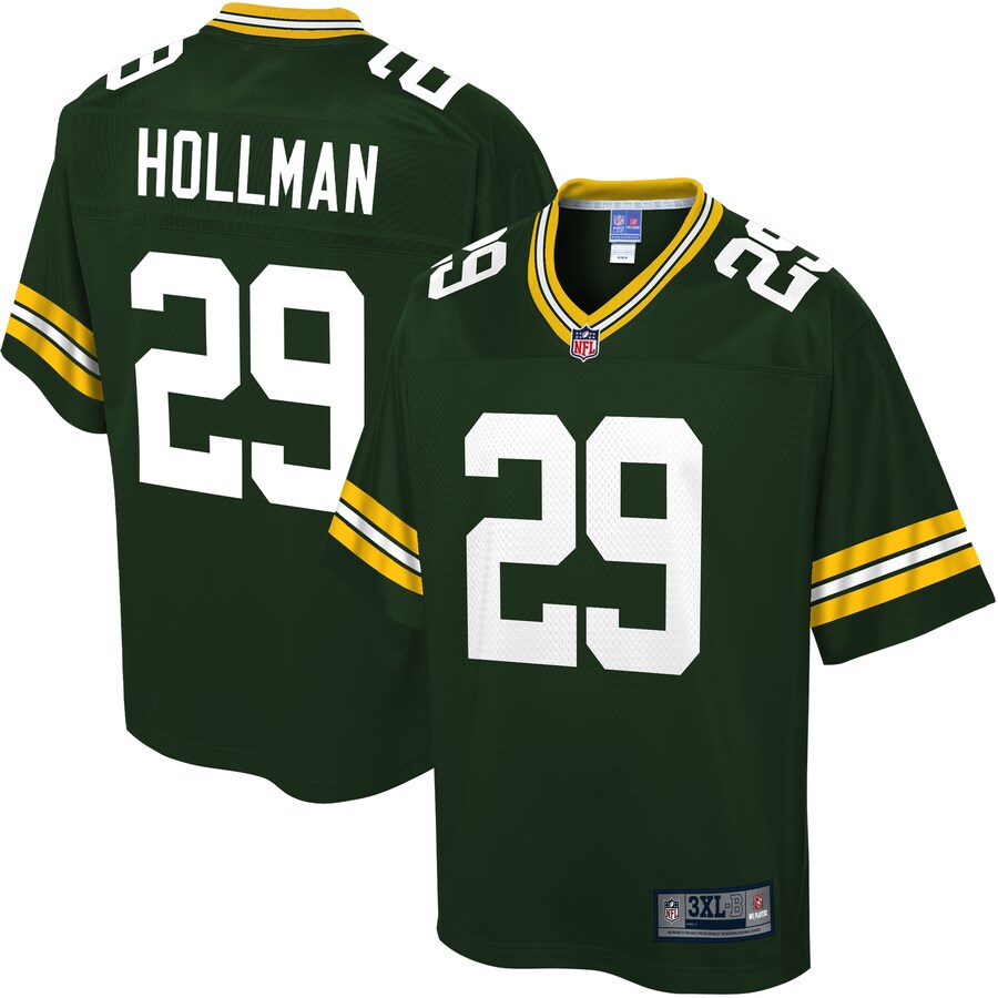 Green Bay Packers Kadar Hollman Big Tall NFL jersey front view