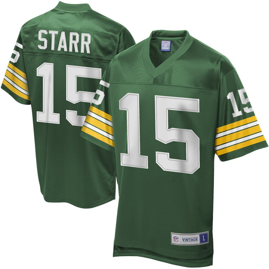 Green Bay Packers Bart Starr NFL jersey front view