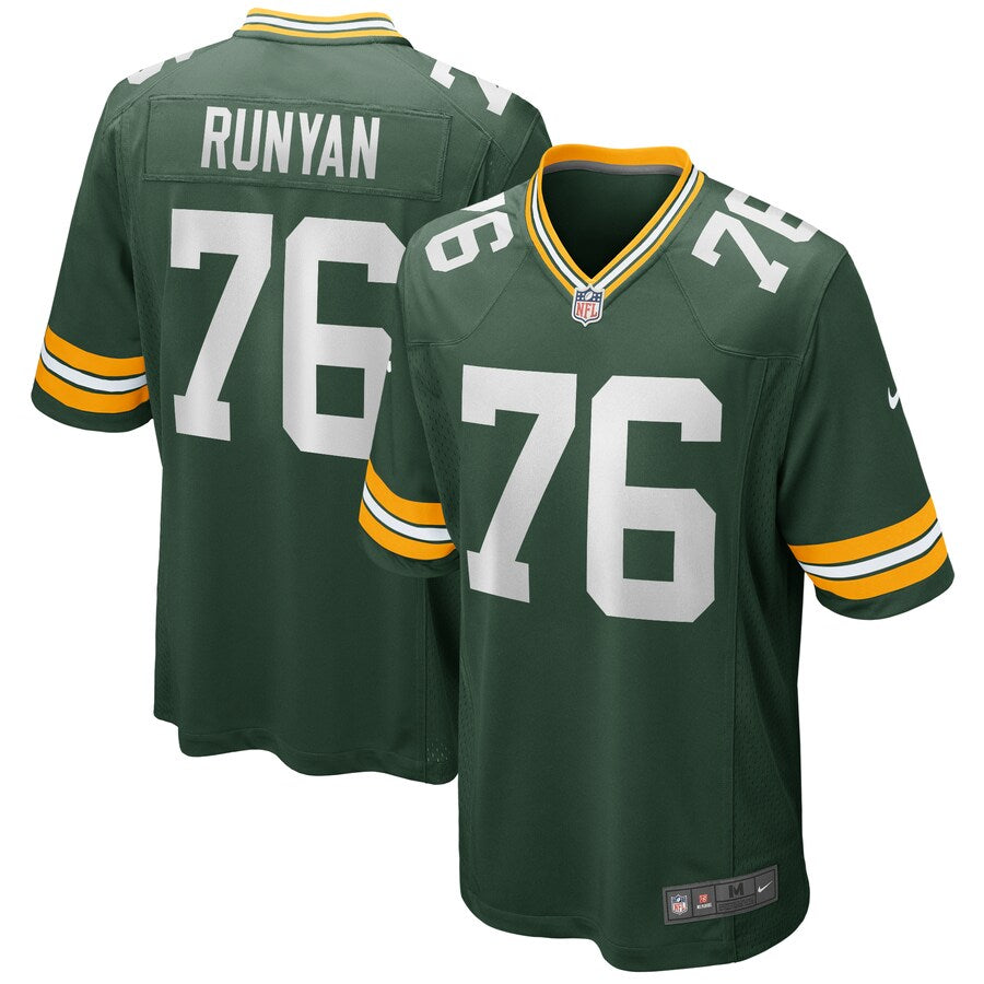 Green Bay Packers Jon Runyan NFL jersey front view