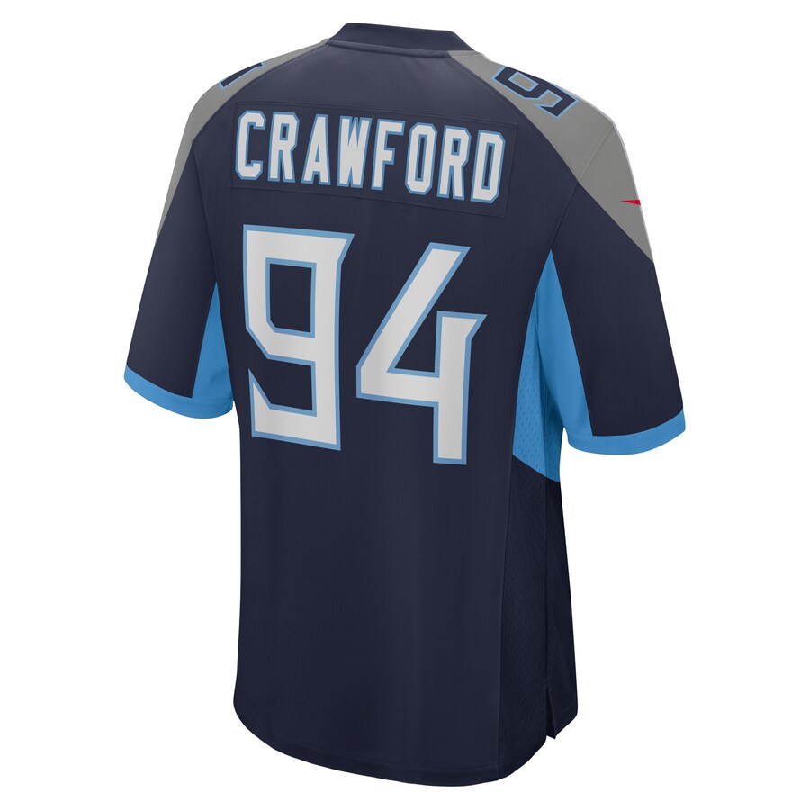 Tennessee Titans Jack Crawford NFL jersey front view
