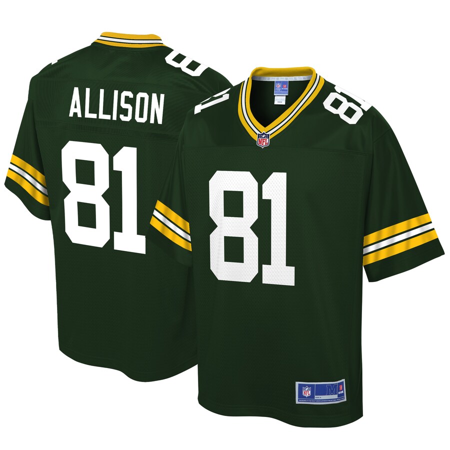 Green Bay Packers Geronimo Allison Big Tall NFL jersey front view