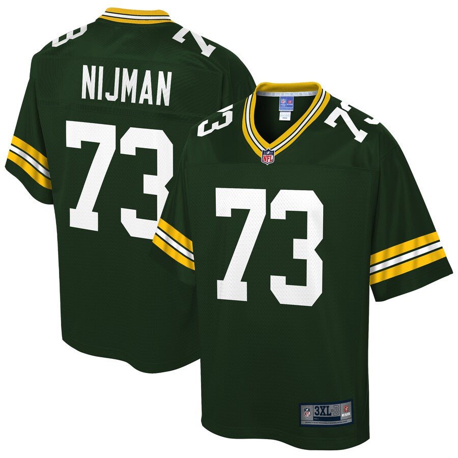 Green Bay Packers Yosh Nijman Big Tall NFL jersey front view