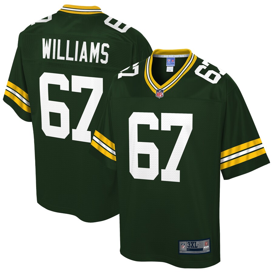 Green Bay Packers Larry Williams Big Tall NFL jersey front view
