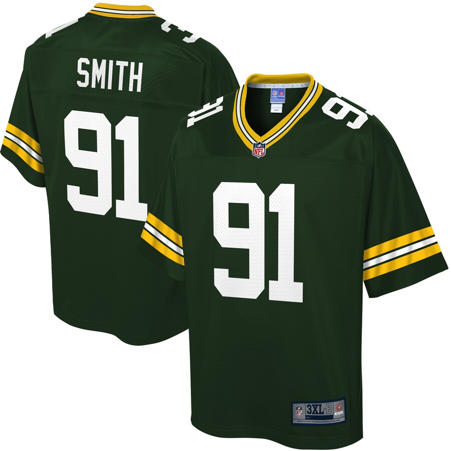 Green Bay Packers Preston Smith Big Tall NFL jersey front view