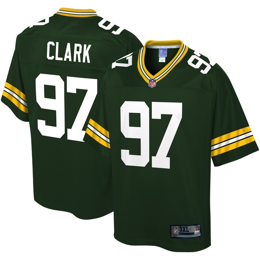 Green Bay Packers Kenny Clark Big Tall NFL jersey front view
