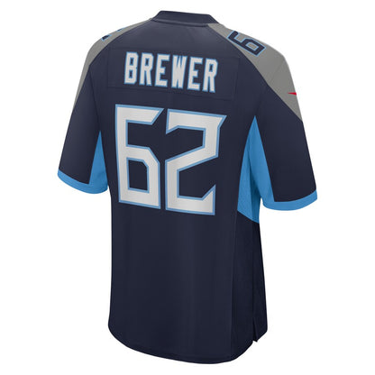 Tennessee Titans Aaron Brewer NFL jersey front view