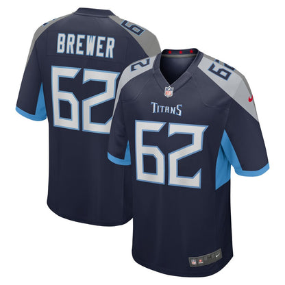 Tennessee Titans Aaron Brewer NFL jersey front view
